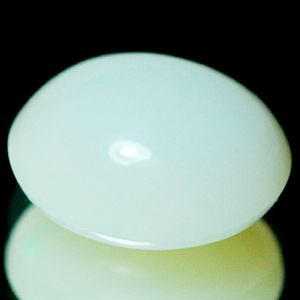 1.35 Ct. Oval Cab Natural White Opal Sudan Unheated Gem