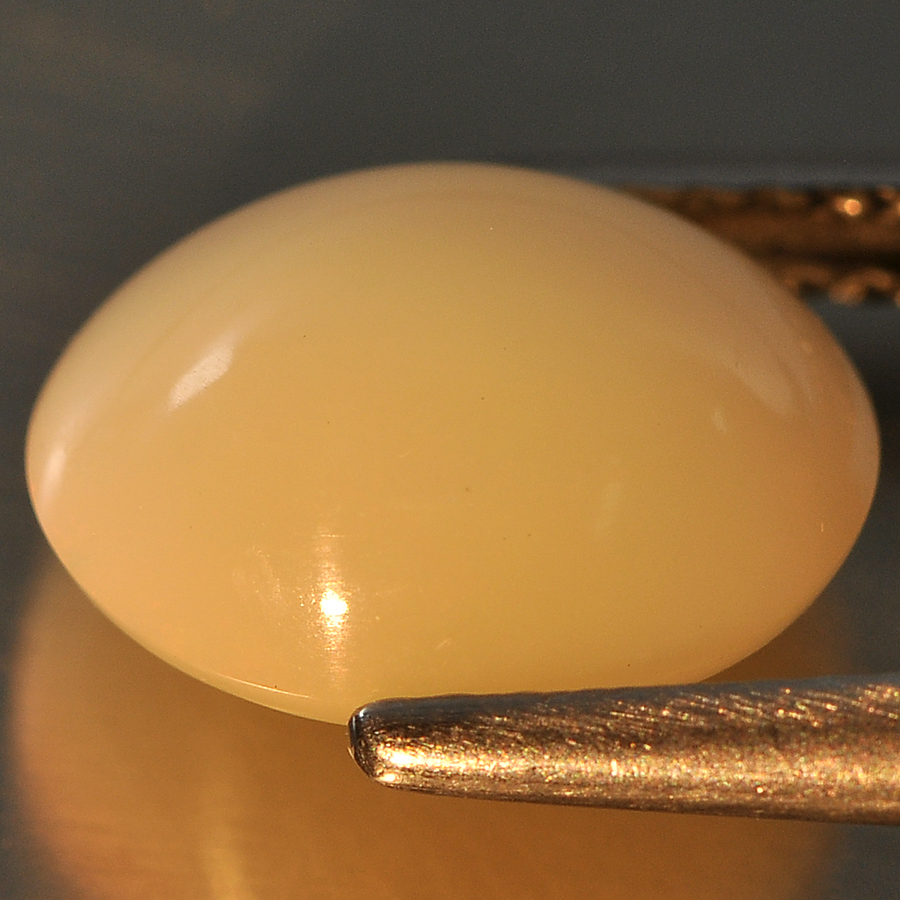 2.37 Ct. Oval Cab Natural Gem White Color Opal Sudan