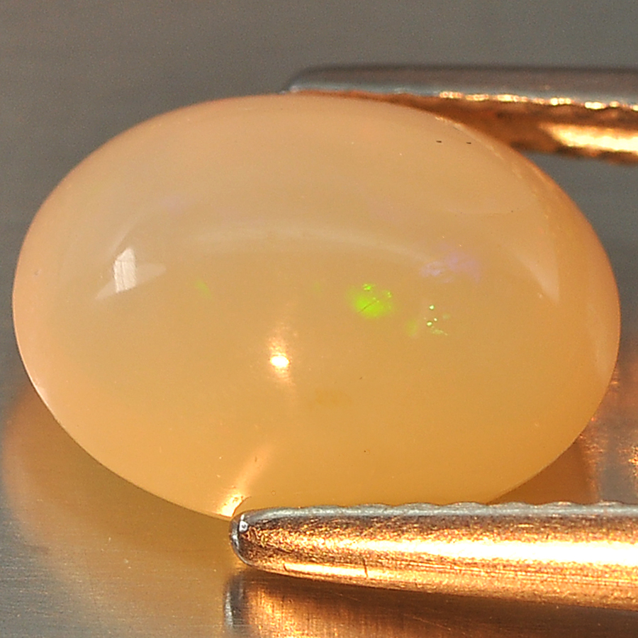 2.35 Ct. Oval Cab Natural Gem White Color Opal Sudan