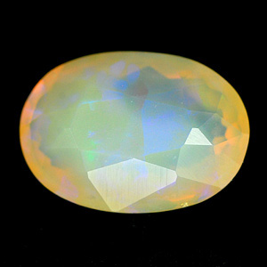 1.57 Ct. Oval Natural Multi Color Opal Sudan Unheated