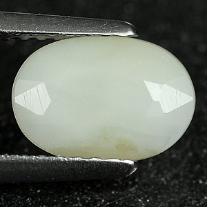 0.90 Ct. Oval Natural Yellowish White Opal Unheated Gem