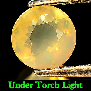 0.87 Ct. Round Natural Multi Color Opal Unheated Gem