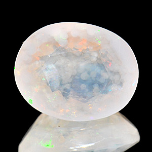 1.40 Ct. Oval Natural Multi Color Opal Sudan Unheated