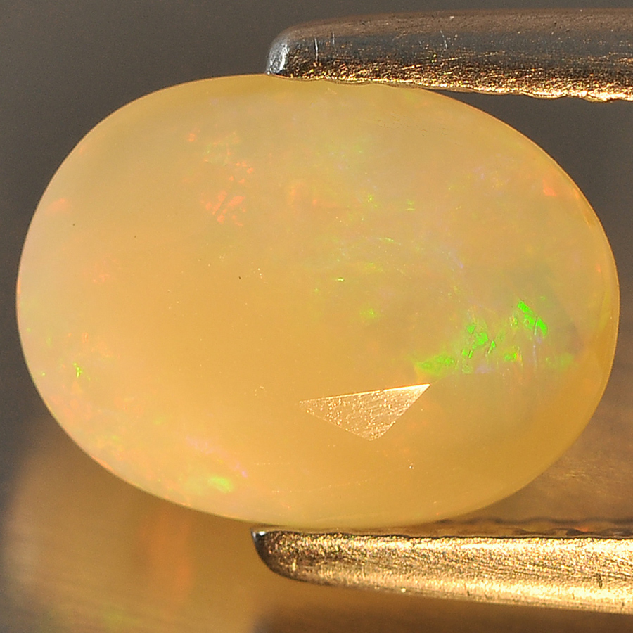 1.22 Ct. Oval Natural Multi Color Opal Sudan Unheated