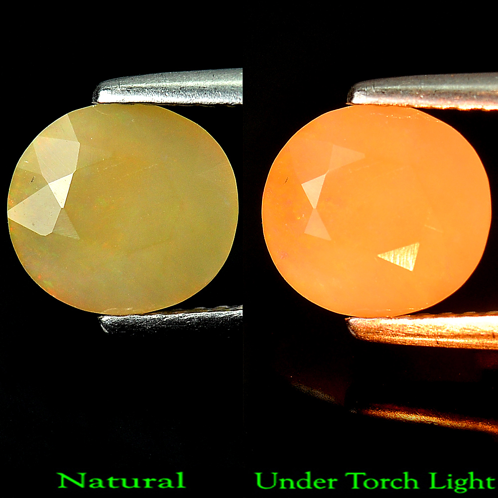 1.27 Ct. Oval Natural Multi Color Opal Sudan Unheated