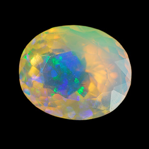 0.85 Ct. Oval Natural Multi Color Opal Unheated Sudan