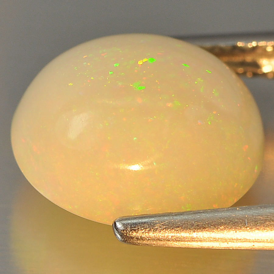 2.54 Ct. Oval Cabochon Natural Multi Color Opal Unheated