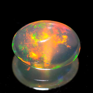 0.69 Ct. Oval Cabochon Natural Multi Color Opal Sudan