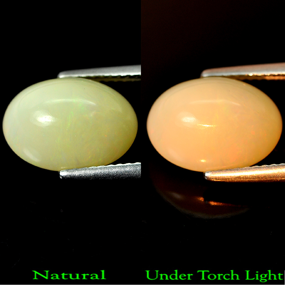 4.89 Ct. Oval Cabochon Natural Multi Color Opal
