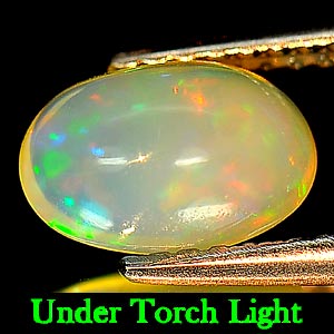 1.05 Ct. Oval Cab Natural Multi Color Opal Sudan Gem