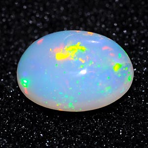 0.75 Ct. Oval Cab Natural Multi Color Opal Sudan Gem