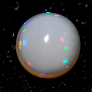 1.58 Ct. Round Cabochon Natural Multi Color Opal Sudan