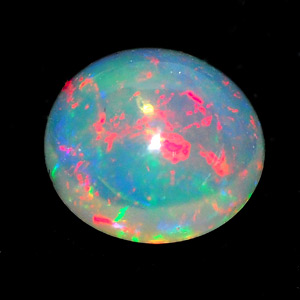 0.82 Ct. Oval Cab Natural Gem Multi Color Opal Sudan