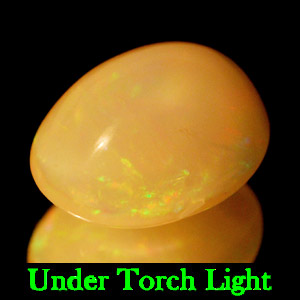 1.01 Ct. Oval Cabochon Natural Multi Color Opal Sudan