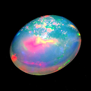 0.93 Ct. Oval Cabochon Natural Multi Color Opal Sudan