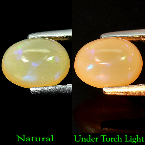 1.84 Ct. Oval Cabochon Natural Multi Color Opal Sudan