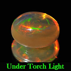 0.77 Ct. Oval Cabochon Natural Multi Color Opal Sudan