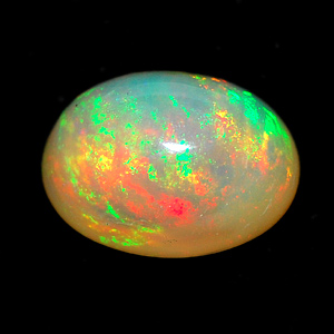 1.18 Ct. Oval Cabochon Natural Multi Color Opal Sudan