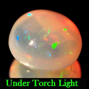 0.58 Ct. Oval Cab Natural Multi Color Opal Sudan Gem