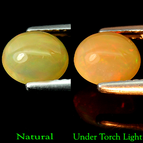 0.80 Ct. Oval Cab Natural Multi Color Opal Sudan Gem