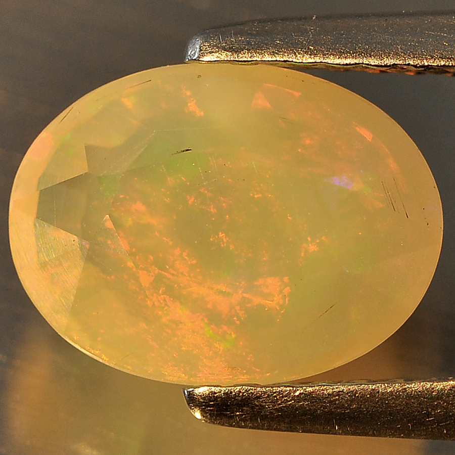 1.46 Ct. Oval Natural Multi Color Opal Sudan Unheated