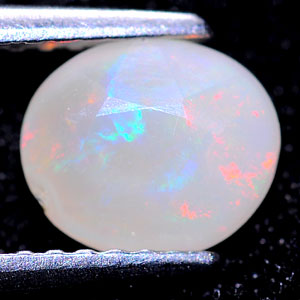 0.99 Ct. Oval Natural Multi Color Opal Sudan Unheated