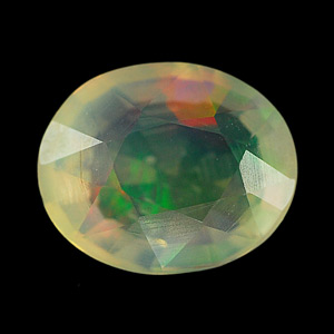 1.29 Ct. Oval Natural Multi Color Opal Sudan Unheated