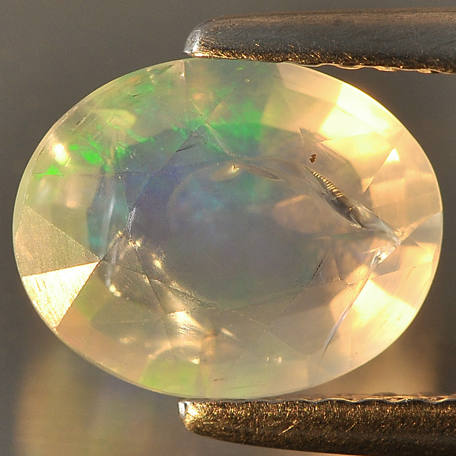 1.37 Ct. Oval Natural Multi Color Opal Sudan Unheated