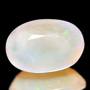 0.89 Ct. Oval Natural Multi Color Opal Sudan Unheated
