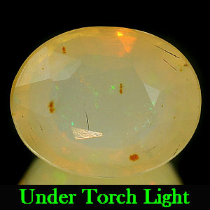 1.21 Ct. Oval Natural Multi Color Opal Sudan Unheated
