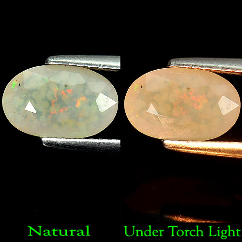 1.09 Ct. Oval Natural Multi Color Opal Unheated