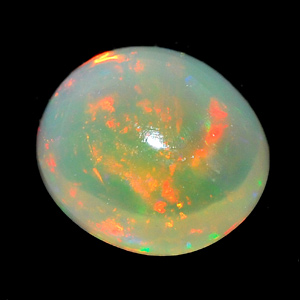 0.80 Ct. Oval Cabochon Natural Multi Color Opal Sudan