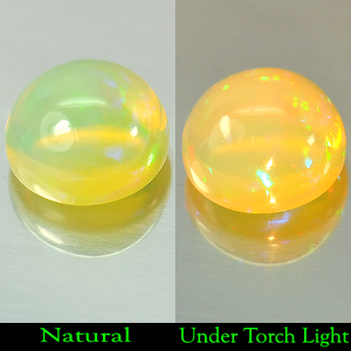 2.75 Ct. Round Cabochon Natural Multi-Color Play Of Colour Opal Unheated