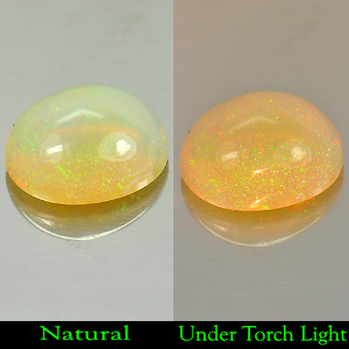 2.17 Ct. Oval Cab Natural Multi Color Opal Unheated