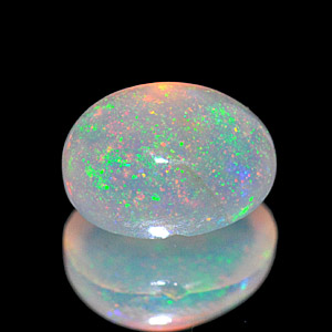 0.79 Ct. Oval Cabochon Natural Multi Color Opal Sudan