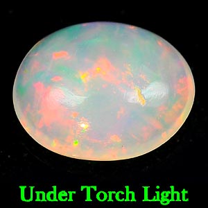 0.79 Ct. Oval Cabochon Natural Multi Color Opal Sudan