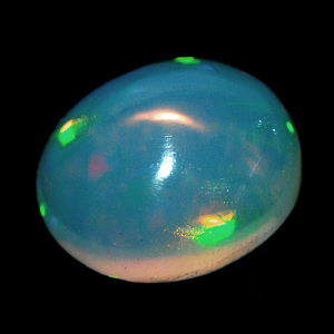 0.96 Ct. Oval Cabochon Natural Multi Color Opal Sudan
