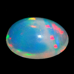 0.65 Ct. Oval Cabochon Natural Multi Color Opal Sudan
