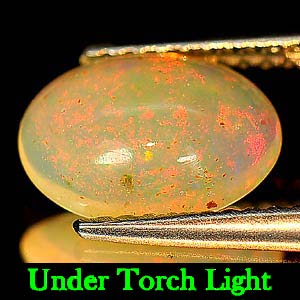 1.10 Ct. Oval Cabochon Natural Multi Color Opal Sudan