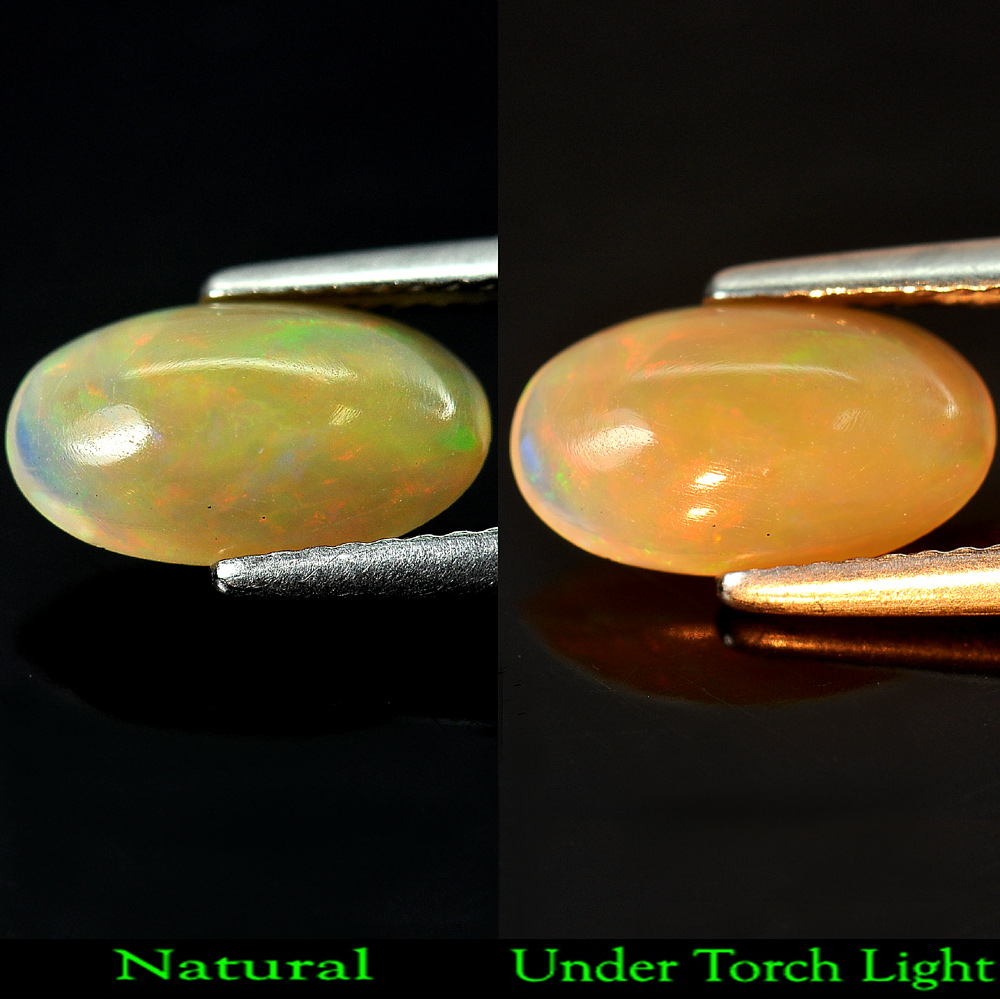 1.30 Ct. Oval Cabochon Natural Multi Color Opal Sudan
