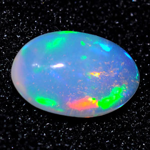0.64 Ct. Oval Cabochon Natural Multi Color Opal Sudan