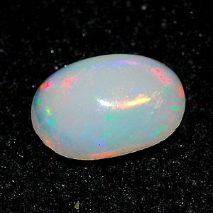 0.97 Ct. Oval Cabochon Natural Multi Color Opal Unheated