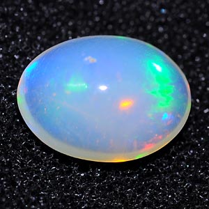 0.96 Ct. Oval Cabochon Natural Multi Color Opal Sudan