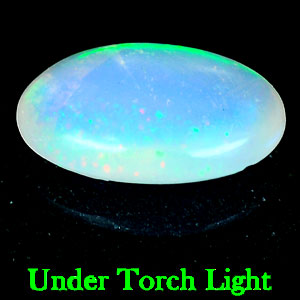 0.64 Ct. Oval Cabochon Natural Multi Color Opal Sudan