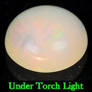0.83 Ct. Round Cabochon Natural Multi Color Opal Sudan