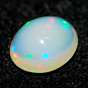 0.94 Ct. Oval Cabochon Natural Multi Color Opal Unheated
