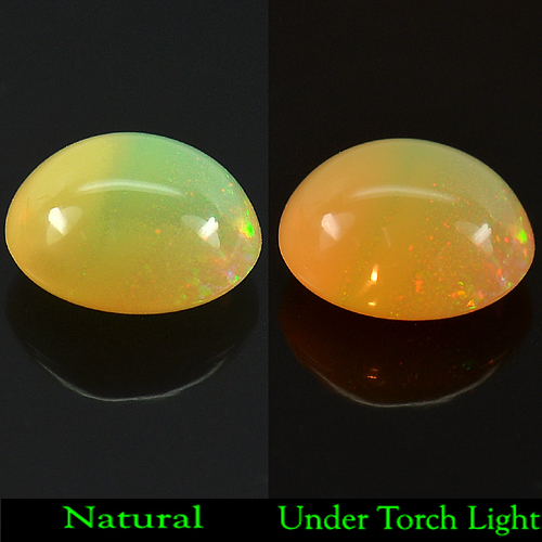 2.57 Ct. Oval Cabochon Natural Multi-Color Play Of Colour Opal Unheated