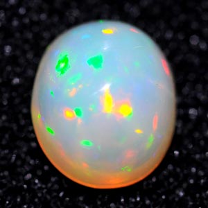 0.66 Ct. Oval Cabochon Natural Multi Color Opal Sudan