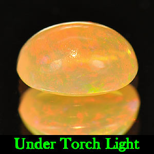 0.72 Ct. Oval Cabochon Natural Multi Color Opal Sudan