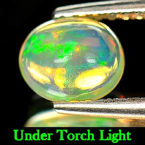 0.60 Ct. Oval Cabochon Natural Multi Color Opal Sudan